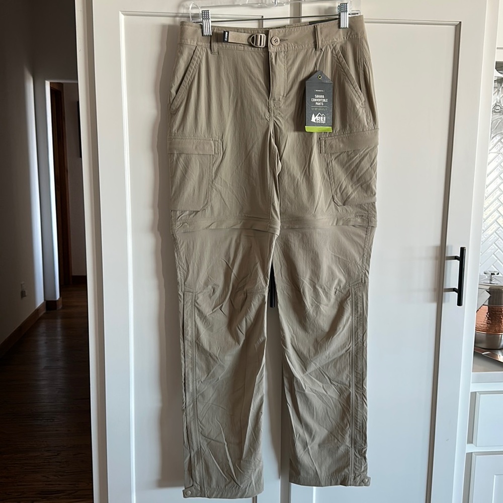 REI Sahara convertible pants, tan size 6